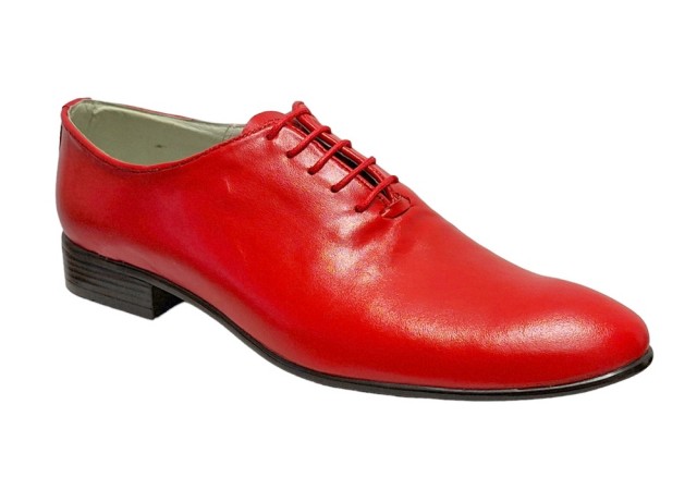 Pantofi barbati eleganti, din piele naturala, rosu, Enzo Class - GKR